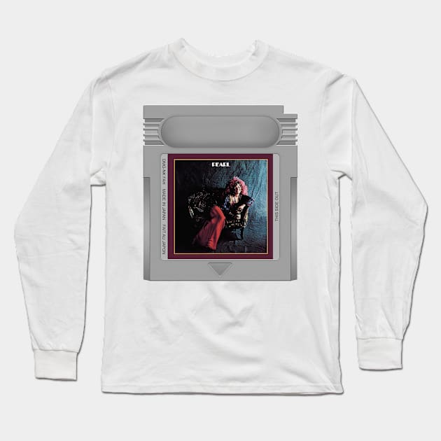 Pearl Game Cartridge Long Sleeve T-Shirt by PopCarts